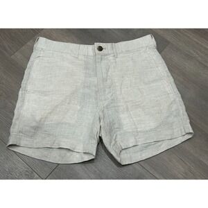 J.Crew Linen Shorts Womens 28 Beige Summer Casual Beach Preppy Shorts